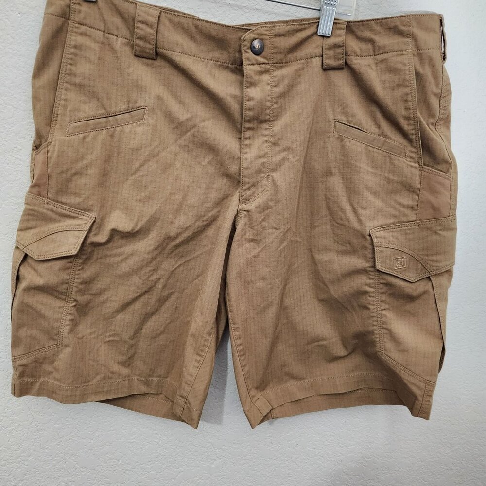 5.11 Tactical Ripstop Cargo Shorts Khaki Mens Size 38